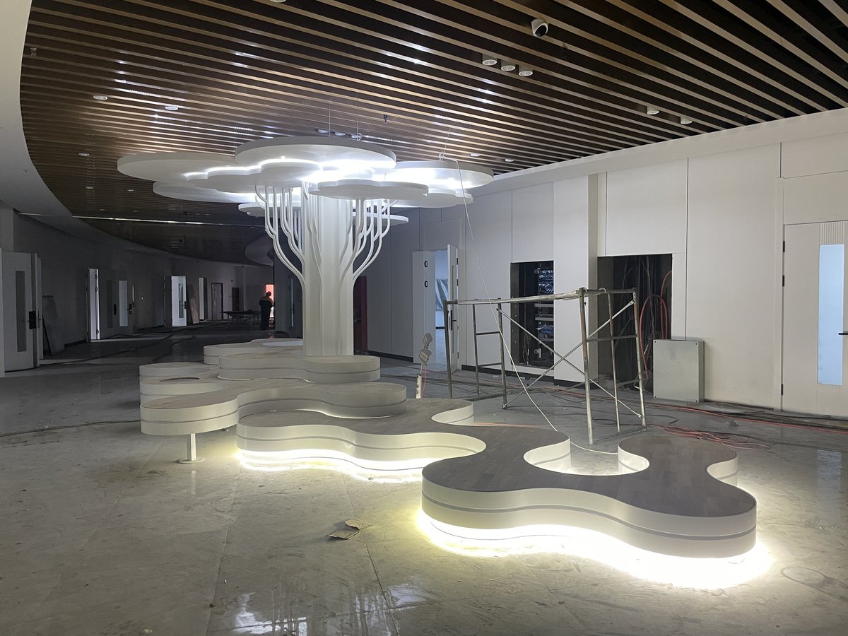 大柳塔青少年宫室内美陈景观-景观小品